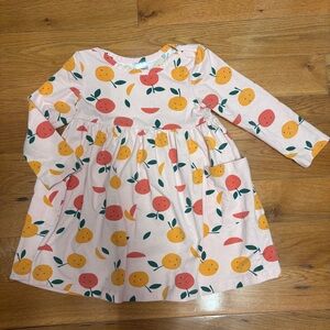 Hanna Andersson Pink Dress with Fruit Pattern